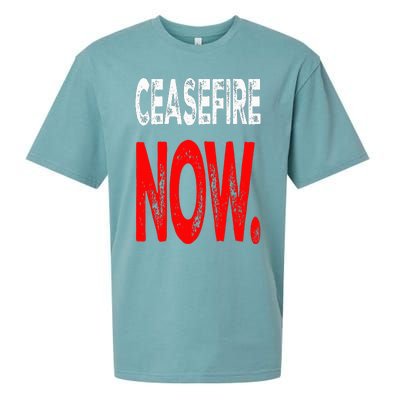 Ceasefire NOW Sueded Cloud Jersey T-Shirt