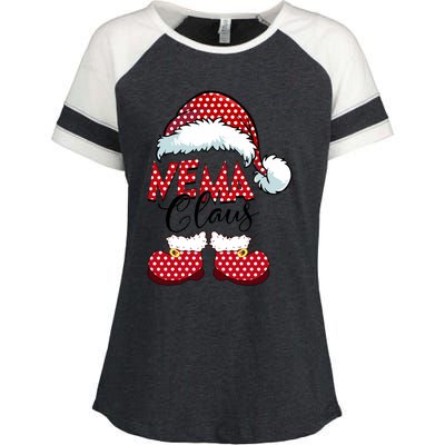 Cute Nema Claus New Christmas Santa Claus Gift Enza Ladies Jersey Colorblock Tee