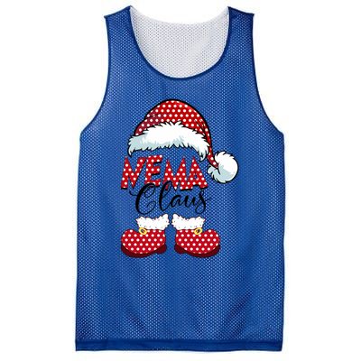 Cute Nema Claus New Christmas Santa Claus Gift Mesh Reversible Basketball Jersey Tank