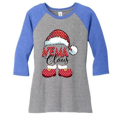 Cute Nema Claus New Christmas Santa Claus Gift Women's Tri-Blend 3/4-Sleeve Raglan Shirt