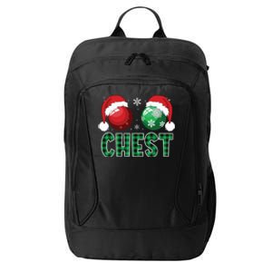 Chest Nuts Christmas Shirts Funny Matching Couple Chestnuts City Backpack