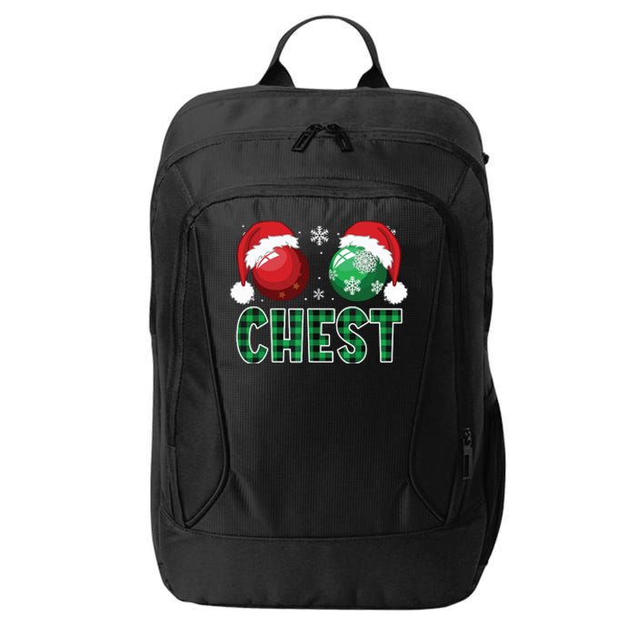 Chest Nuts Christmas Shirts Funny Matching Couple Chestnuts City Backpack