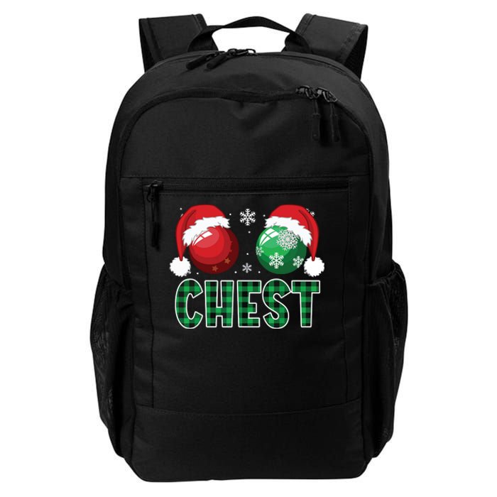 Chest Nuts Christmas Shirts Funny Matching Couple Chestnuts Daily Commute Backpack