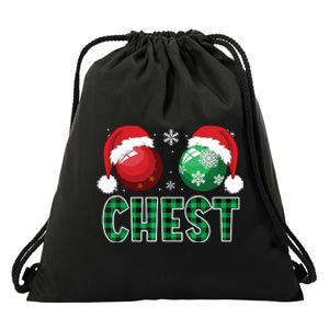 Chest Nuts Christmas Shirts Funny Matching Couple Chestnuts Drawstring Bag