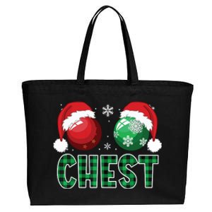 Chest Nuts Christmas Shirts Funny Matching Couple Chestnuts Cotton Canvas Jumbo Tote