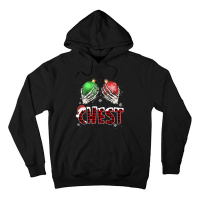 Chest Nuts Christmas Chestnuts Xmas Couple Matching Costume Hoodie