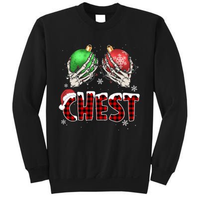 Chest Nuts Christmas Chestnuts Xmas Couple Matching Costume Sweatshirt