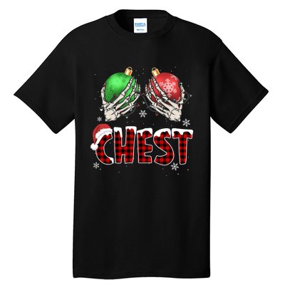 Chest Nuts Christmas Chestnuts Xmas Couple Matching Costume Tall T-Shirt