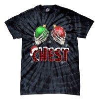 Chest Nuts Christmas Chestnuts Xmas Couple Matching Costume Tie-Dye T-Shirt