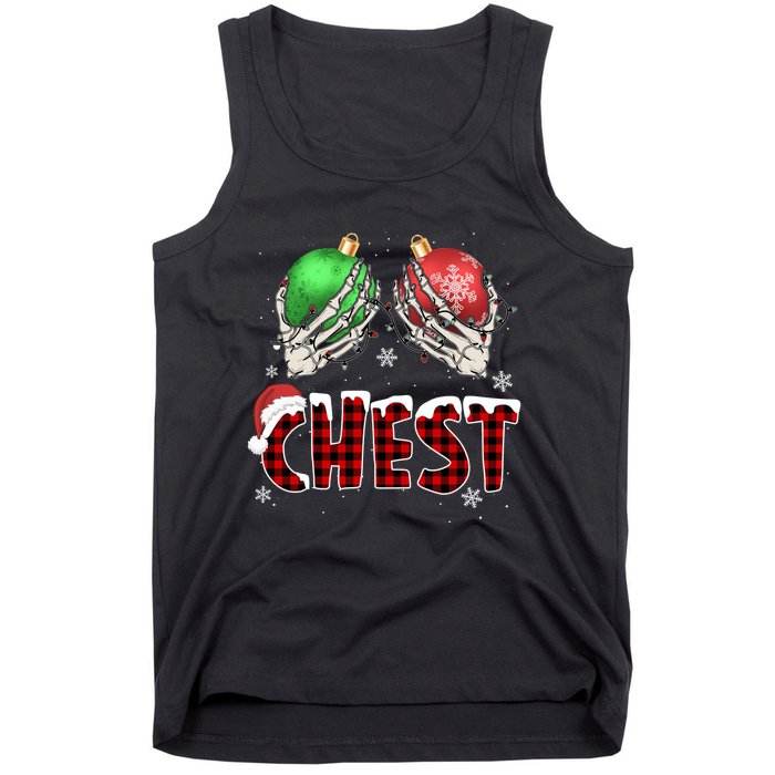 Chest Nuts Christmas Chestnuts Xmas Couple Matching Costume Tank Top