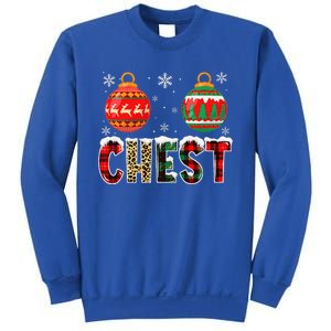 Chest Nuts Couples Christmas Chestnuts Matching Funny Sweatshirt