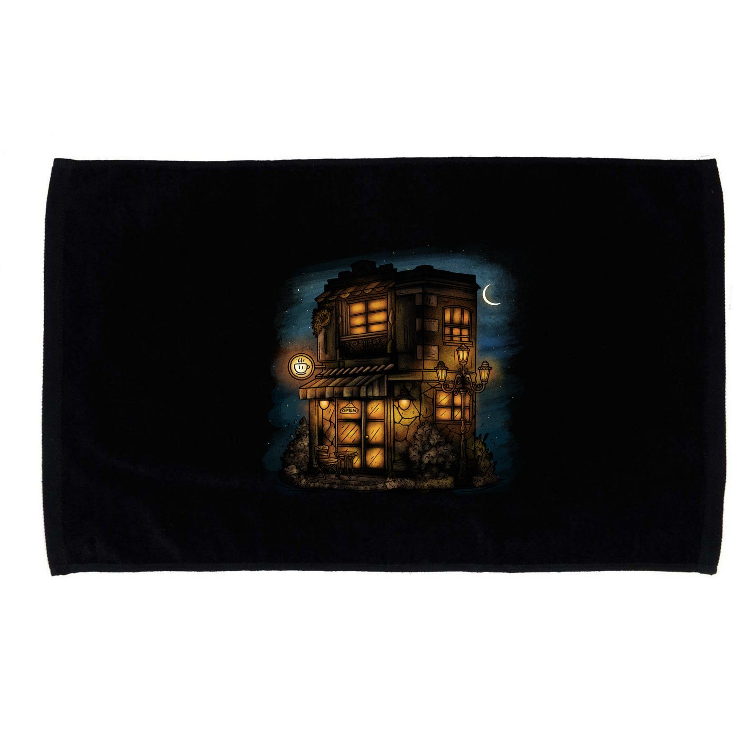 Cafe Night Microfiber Hand Towel