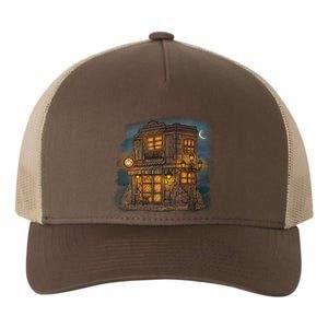 Cafe Night Yupoong Adult 5-Panel Trucker Hat