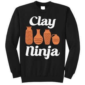 Clay Ninja Ceramic Funny Pottery Tall Sweatshirt