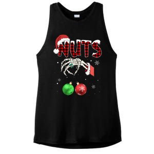 Chest Nuts Christmas Funny Xmas Couples  Ladies PosiCharge Tri-Blend Wicking Tank