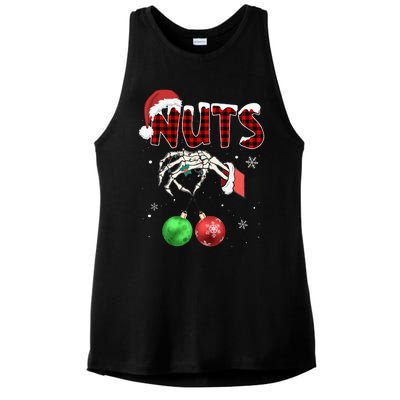 Chest Nuts Christmas Funny Xmas Couples  Ladies PosiCharge Tri-Blend Wicking Tank