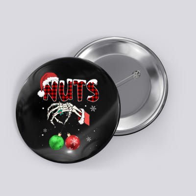 Chest Nuts Christmas Funny Xmas Couples  Button