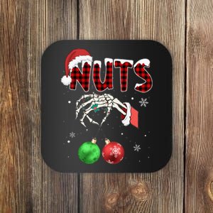 Chest Nuts Christmas Funny Xmas Couples  Coaster