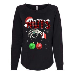 Chest Nuts Christmas Funny Xmas Couples  Womens California Wash Sweatshirt