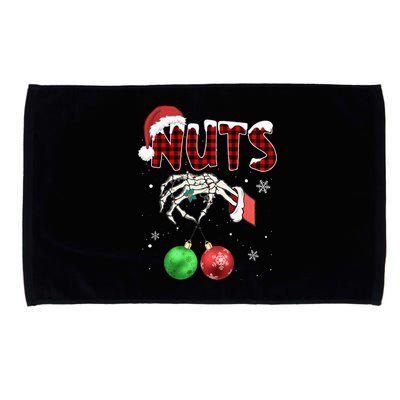 Chest Nuts Christmas Funny Xmas Couples  Microfiber Hand Towel