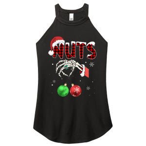 Chest Nuts Christmas Funny Xmas Couples  Women's Perfect Tri Rocker Tank