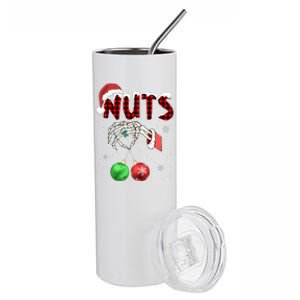 Chest Nuts Christmas Funny Xmas Couples  Stainless Steel Tumbler