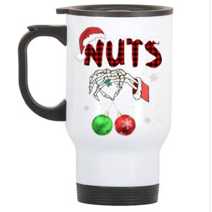 Chest Nuts Christmas Funny Xmas Couples  Stainless Steel Travel Mug