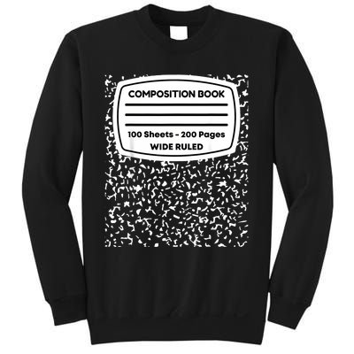 Composition Notebook Costume Matching Group Halloween Sweatshirt