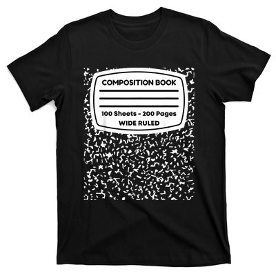 Composition Notebook Costume Matching Group Halloween T-Shirt