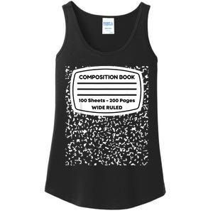 Composition Notebook Costume Matching Group Halloween Ladies Essential Tank