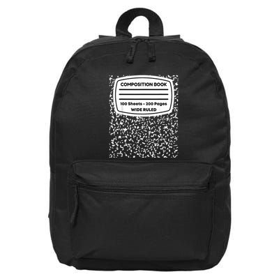 Composition Notebook Costume Matching Group Halloween 16 in Basic Backpack