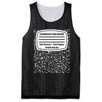 Composition Notebook Costume Matching Group Halloween Mesh Reversible Basketball Jersey Tank