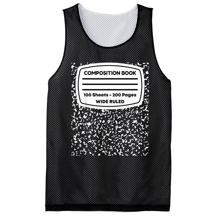 Composition Notebook Costume Matching Group Halloween Mesh Reversible Basketball Jersey Tank