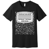 Composition Notebook Costume Matching Group Halloween Premium T-Shirt