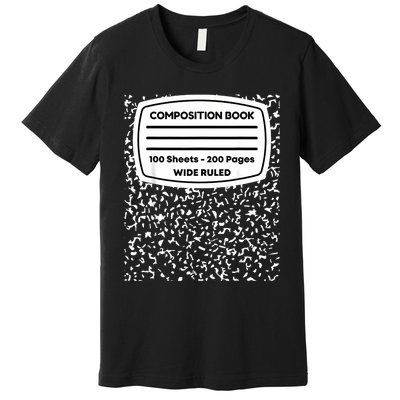 Composition Notebook Costume Matching Group Halloween Premium T-Shirt