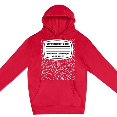 Composition Notebook Costume Matching Group Halloween Premium Pullover Hoodie