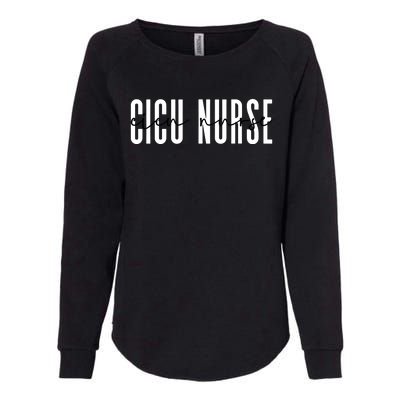 Cicu Nurse Cardiovascular Pediatric Cardiac Icu Nurse Gift Womens California Wash Sweatshirt