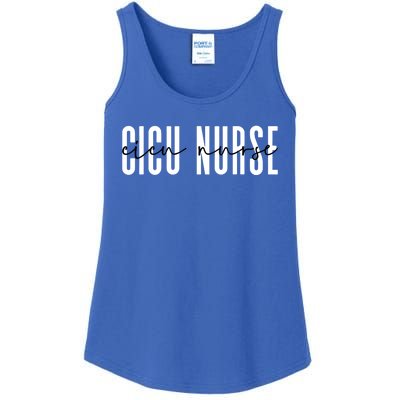 Cicu Nurse Cardiovascular Pediatric Cardiac Icu Nurse Gift Ladies Essential Tank