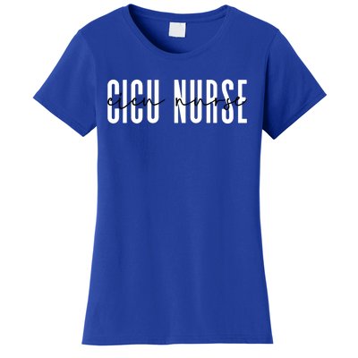 Cicu Nurse Cardiovascular Pediatric Cardiac Icu Nurse Gift Women's T-Shirt