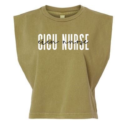 Cicu Nurse Cardiovascular Pediatric Cardiac Icu Nurse Gift Garment-Dyed Women's Muscle Tee