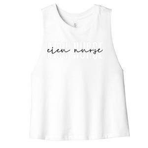 Cicu Nurse Cardiovascular Pediatric Cardiac Icu Nurse Gift Women's Racerback Cropped Tank