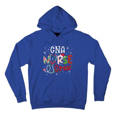 Cna Nurse Crew Christmas Santa Hat Stethoscope Xmas Lights Cute Gift Hoodie