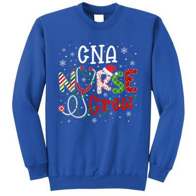 Cna Nurse Crew Christmas Santa Hat Stethoscope Xmas Lights Cute Gift Sweatshirt