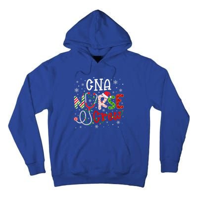 Cna Nurse Crew Christmas Santa Hat Stethoscope Xmas Lights Cute Gift Tall Hoodie