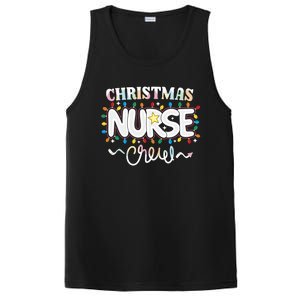 Christmas Nurse Crew Party Cute Nursing Np Rn Xmas Lights Gift PosiCharge Competitor Tank