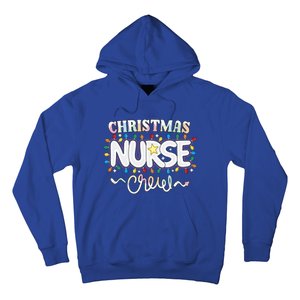 Christmas Nurse Crew Party Cute Nursing Np Rn Xmas Lights Gift Hoodie