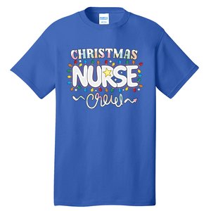 Christmas Nurse Crew Party Cute Nursing Np Rn Xmas Lights Gift Tall T-Shirt