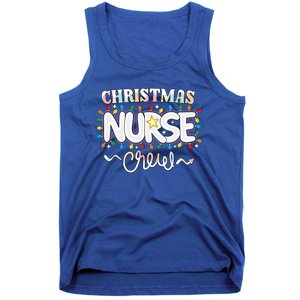 Christmas Nurse Crew Party Cute Nursing Np Rn Xmas Lights Gift Tank Top