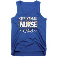 Christmas Nurse Crew Party Cute Nursing Np Rn Xmas Lights Gift Tank Top