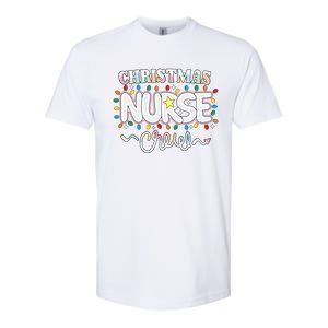 Christmas Nurse Crew Party Cute Nursing Np Rn Xmas Lights Gift Softstyle CVC T-Shirt